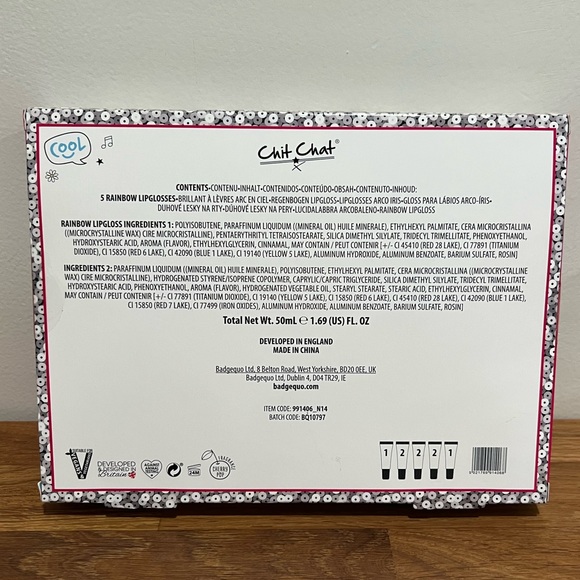 NEW Chit Chat Glossy Rainbow 5 Lip Gloss Gift Set - Picture 7 of 7